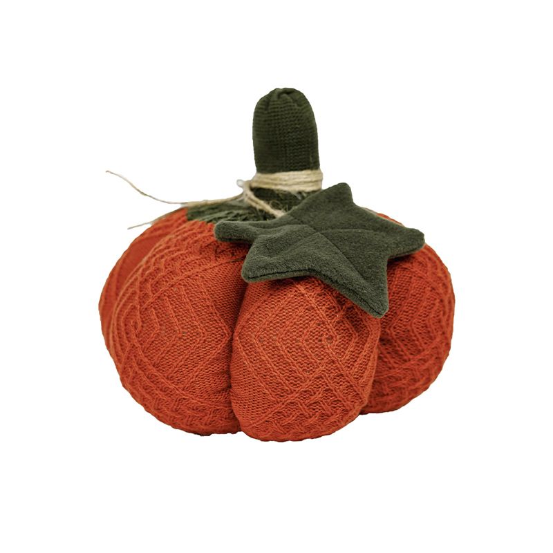 Гарбуз Medium, декоративний текстильний виріб, помаранчевий, діаметр 25 см (30113) thumbnail popup