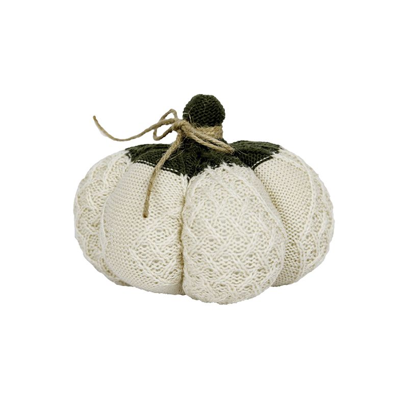 Гарбуз Small, декоративний текстильний виріб, крем, діаметр 15 см (30116) thumbnail popup