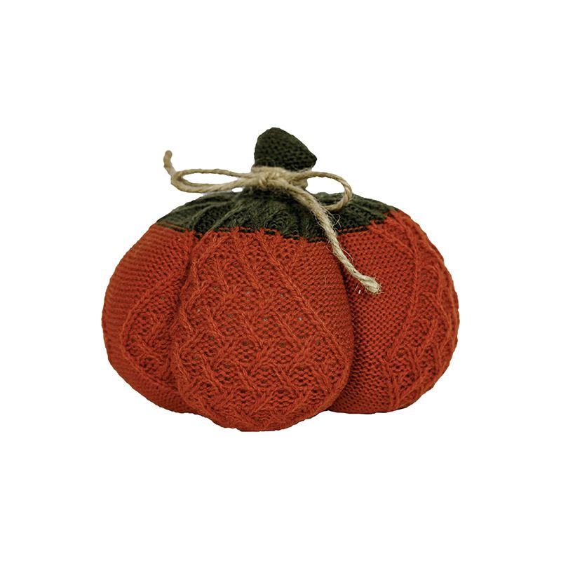 Гарбуз Small, декоративний текстильний виріб, помаранчевий, діаметр 15 см (30118) thumbnail popup
