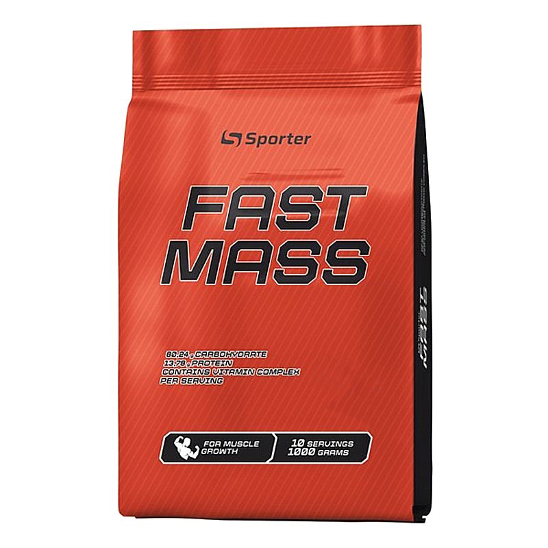 Гейнер Sporter Fast Mass 1000 g (Ваніль) thumbnail popup