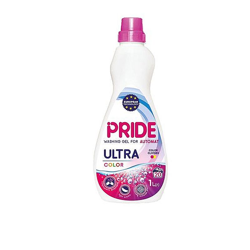 Гель Pride ultra для прання кольорової білизни, 1000мл thumbnail popup