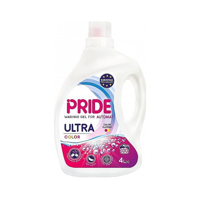 Гель Pride ultra для прання кольорової білизни, 4000мл thumbnail popup