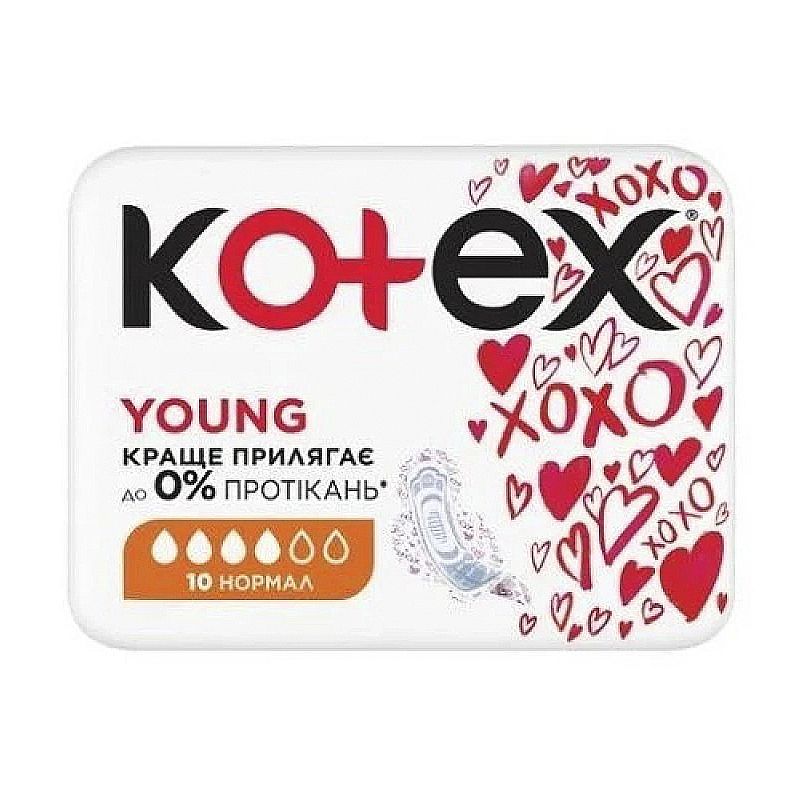 Гігієнічні прокладки Kotex Young Normal 10 шт thumbnail popup
