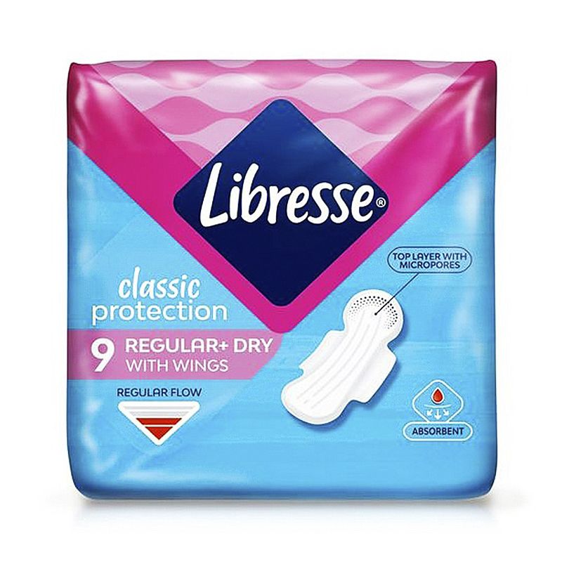 Гігієнічні прокладки Libresse Classic Protection Regular Dry 9 шт thumbnail popup