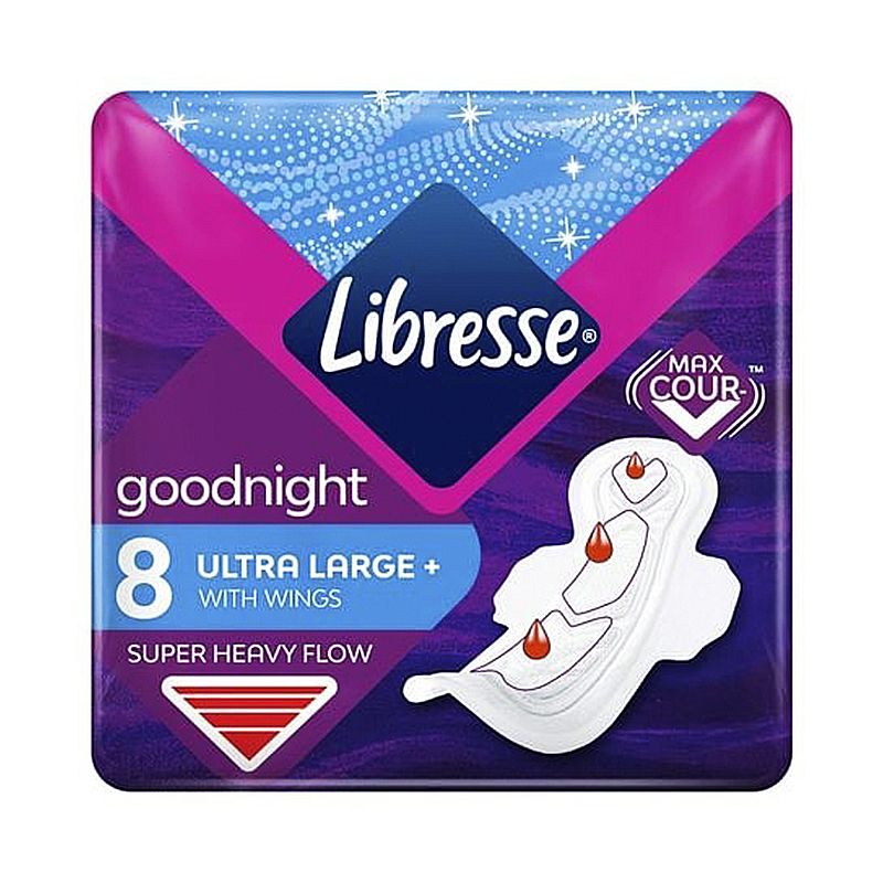 Гігієнічні прокладки Libresse Ultra Goodnight Soft 8 шт thumbnail popup