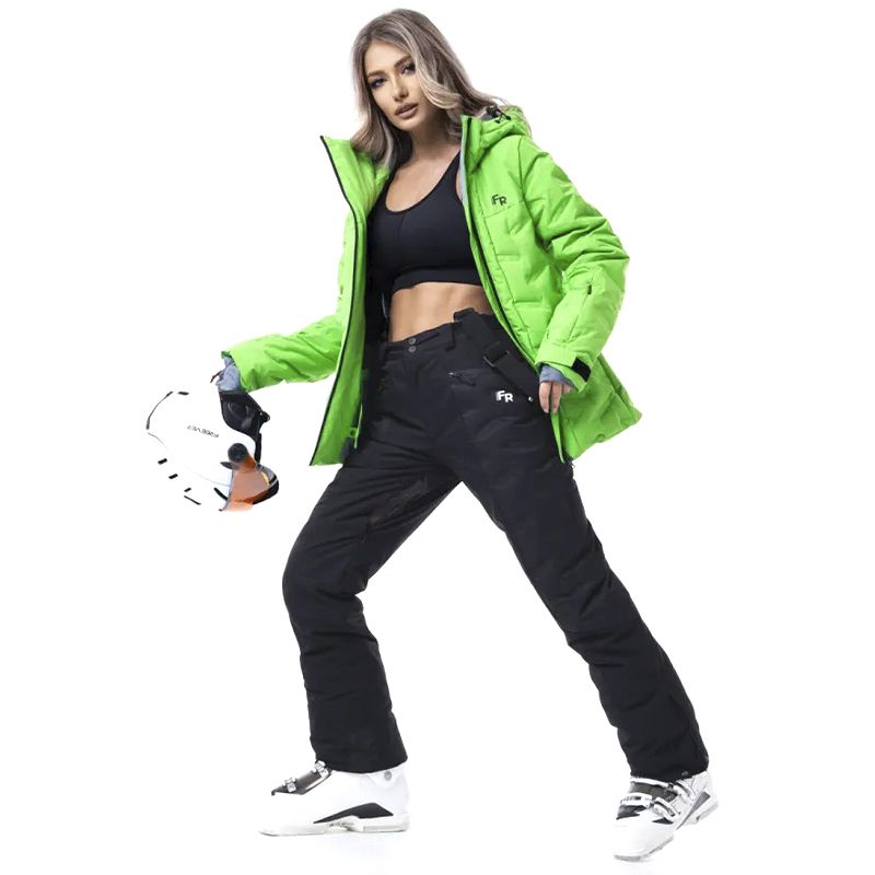 Гірськолижна жіноча куртка Freever 21764 зелена, р.3XL thumbnail popup