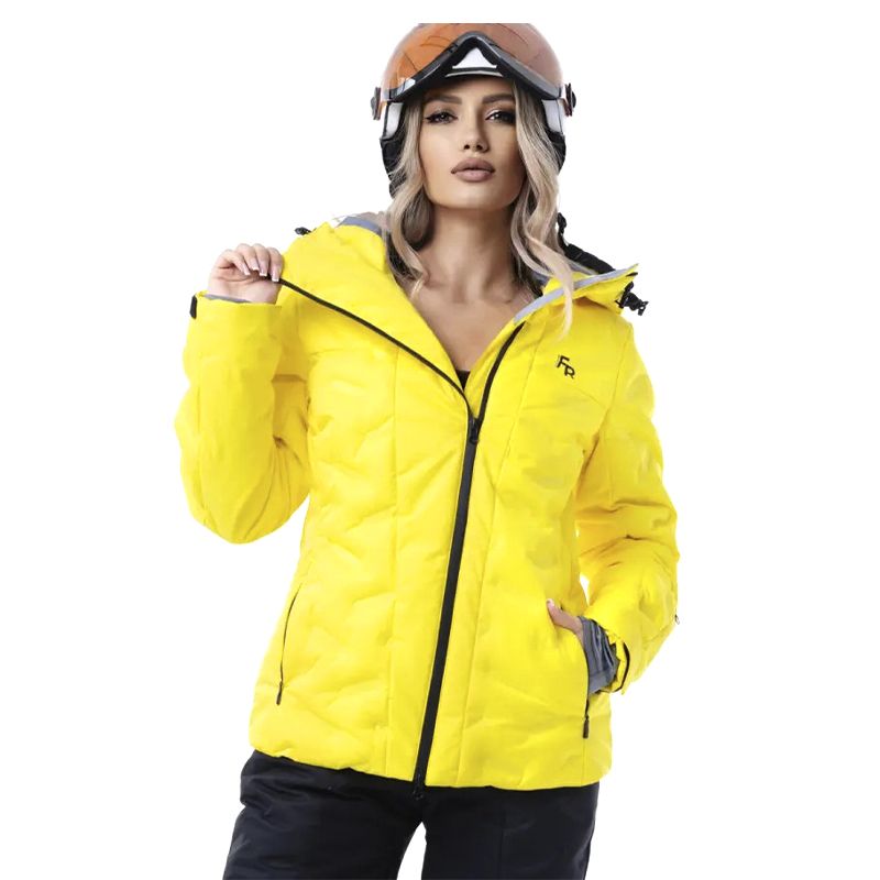 Гірськолижна жіноча куртка Freever 21764 жовта, р.2XL thumbnail popup