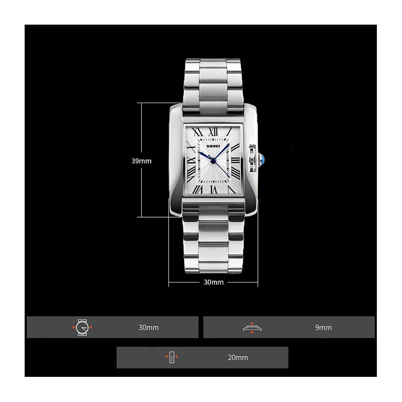 Годинник Skmei 1284 Silver сріблястий жіночий наручний (1284 silver)
 thumbnail popup