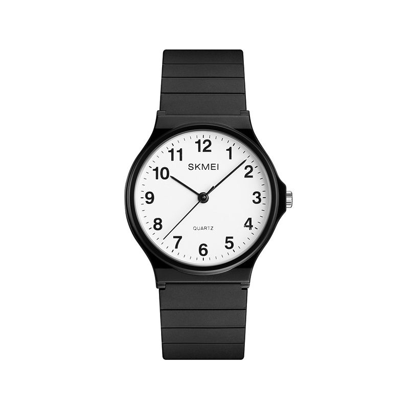 Годинник Skmei 1419 чорний з білим наручний (1419BKWT)
 thumbnail popup