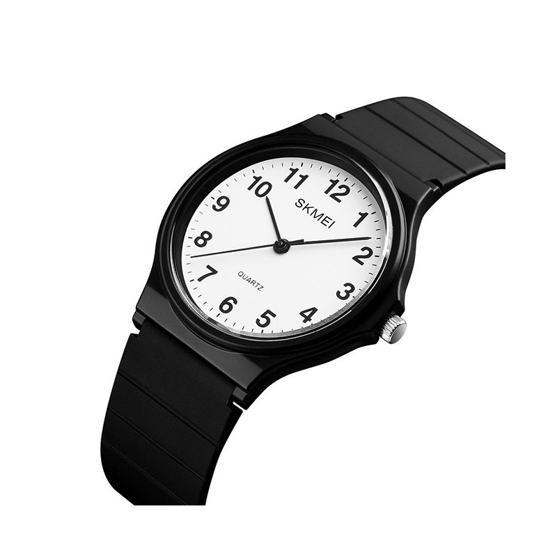 Годинник Skmei 1419 чорний з білим наручний (1419BKWT)
 thumbnail popup