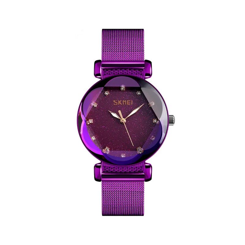 Годинник Skmei 9188 arrogant фіолетовий жіночий  (9188 purple steel) thumbnail popup