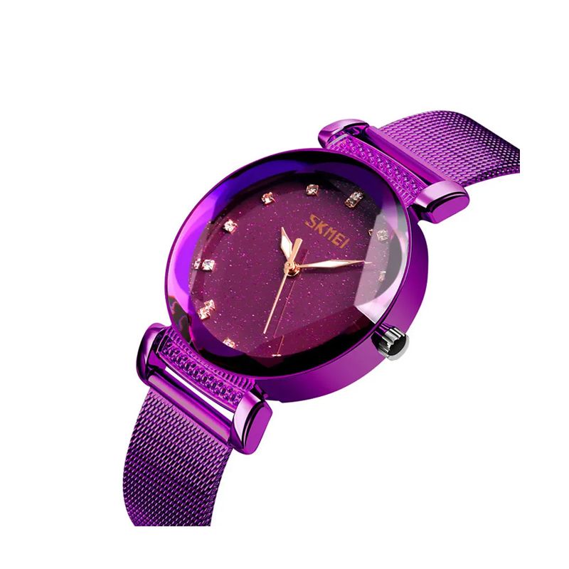 Годинник Skmei 9188 arrogant фіолетовий жіночий  (9188 purple steel) thumbnail popup