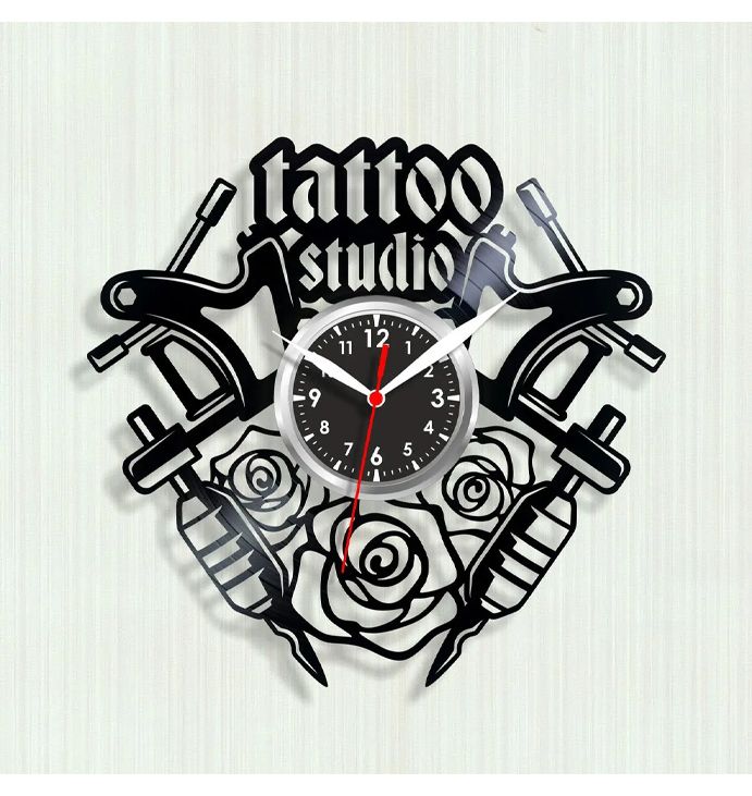 Годинник вініловий Татуювання, Tatoo thumbnail popup