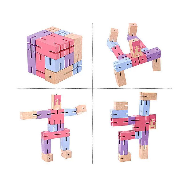 Головоломка РобоКуб (CubeBot) Рожевий thumbnail popup