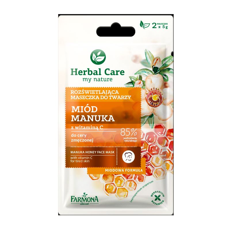 Herbal Care Маска для вирівнювання тону обличчя Мед Манука 2 x 5 мл thumbnail popup