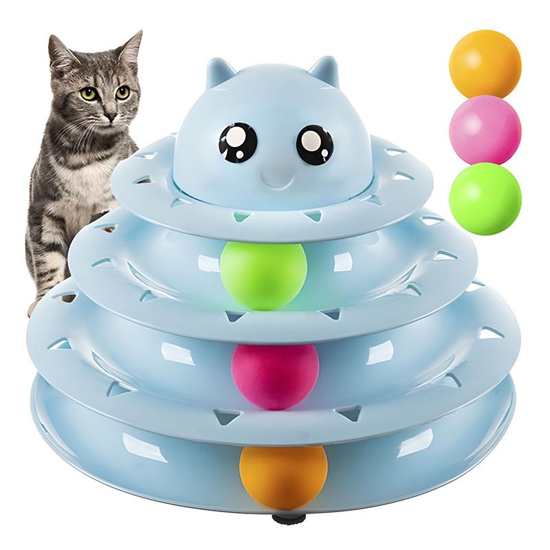 Іграшка для кота - вежа з кульками Purlov 21837 thumbnail popup