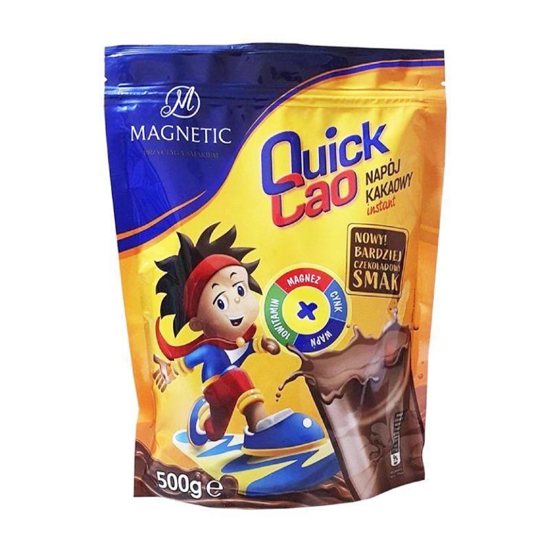 Какао дитячий розчинний Quick Cao, 500г, швидкорозчинний шоколадний напій
 thumbnail popup