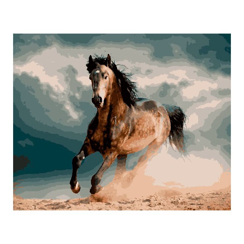 Картина за номерами 'Кінь у яблуках' 40*50 см (PN4340) thumbnail popup