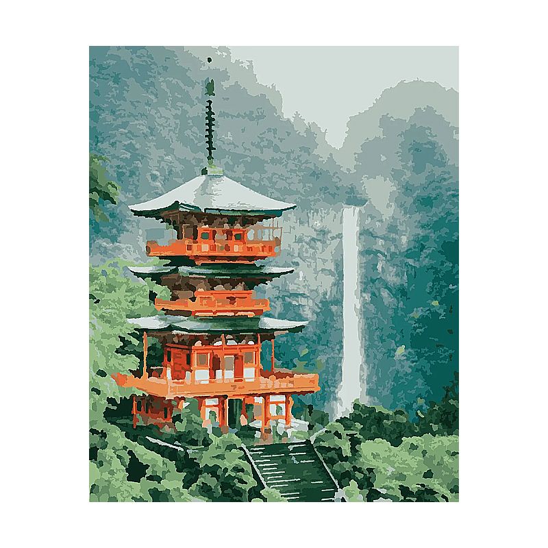 Картина за номерами 'Пагода' 50*60 см  thumbnail popup