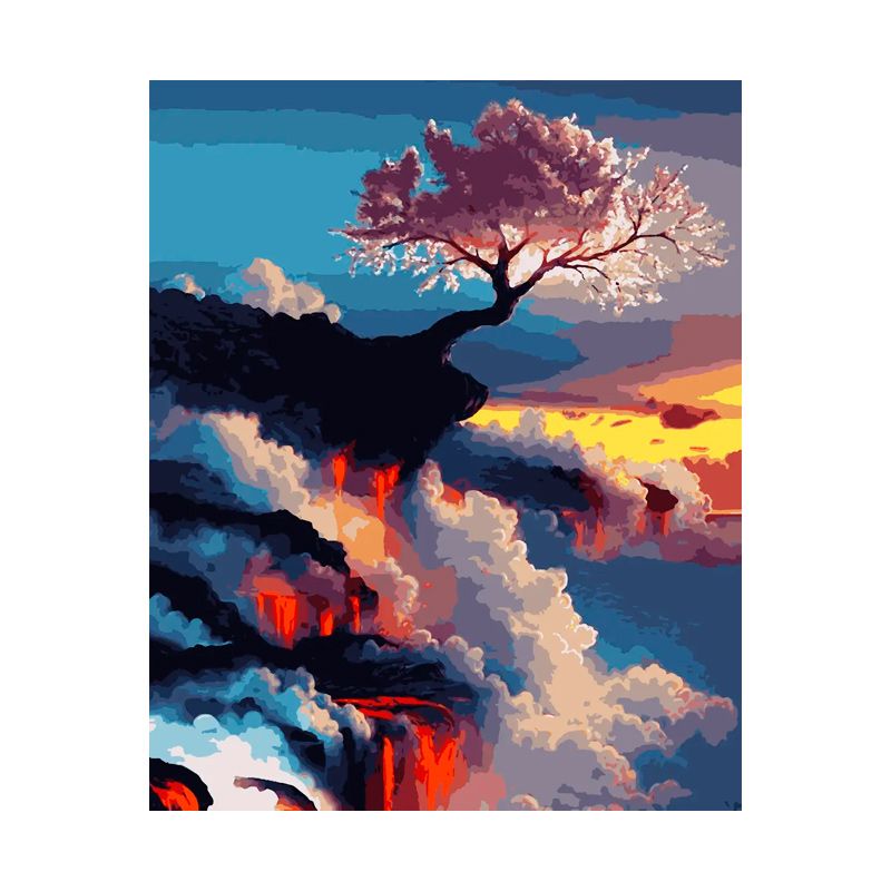Картина за номерами 'Сакура на вулкані' 40*50 см (PN3505) thumbnail popup