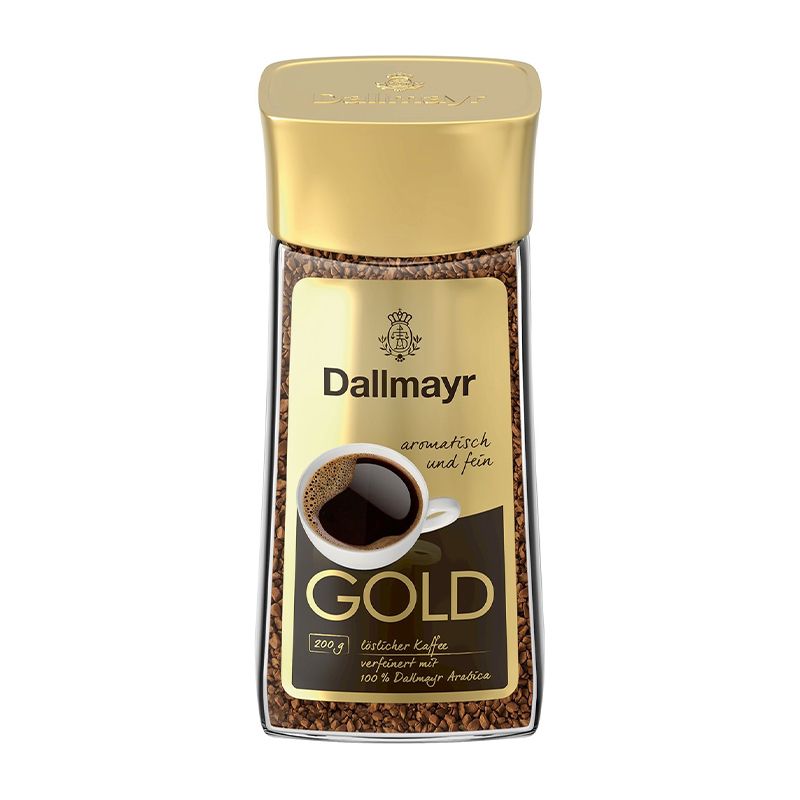 Кава розчинна сублімована в скляній банці Dallmayr Gold, 200г, Німеччина
 thumbnail popup