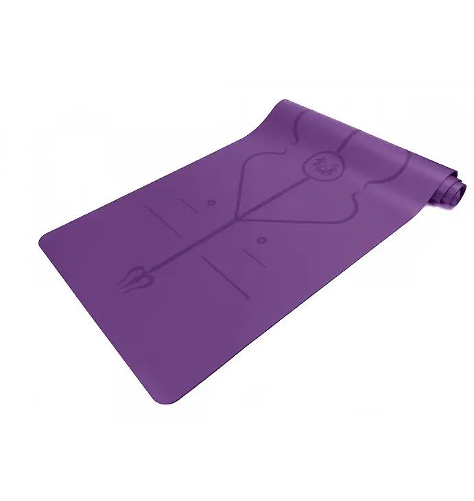 Килимок для йоги професійний EasyFit Pro каучук 5 мм Фіолетовий thumbnail popup