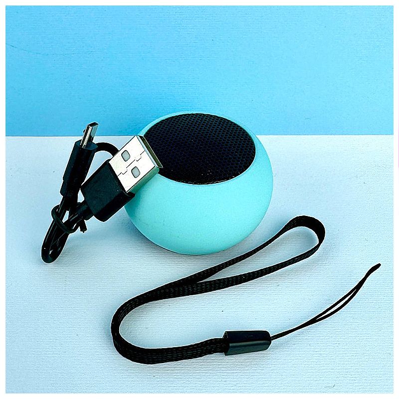 Колонка Mini Speaker Y3 Макаронс Bluetooth портативна, блакитна thumbnail popup