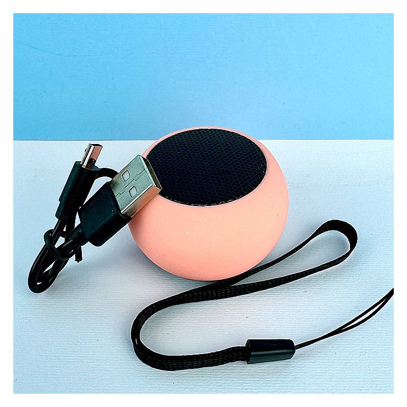 Колонка Mini Speaker Y3 Макаронс Bluetooth портативна, рожева thumbnail popup