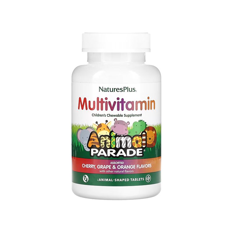 Комплекс мультивітамінів та мікроелементів, для дітей від 2 років, Animal parad, 90 жувальних таблет thumbnail popup