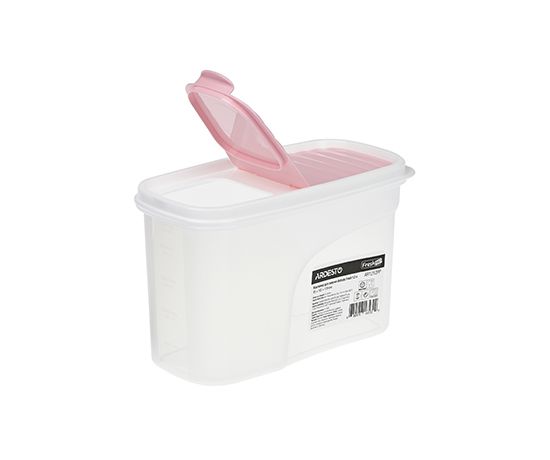 Контейнер для сыпучих Ardesto Fresh 1.2 л, розовый, пластик (AR1212PP) thumbnail popup