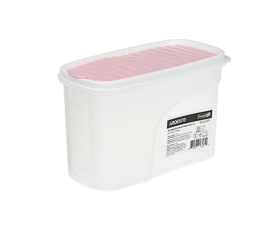 Контейнер для сыпучих Ardesto Fresh 1.2 л, розовый, пластик (AR1212PP) thumbnail popup