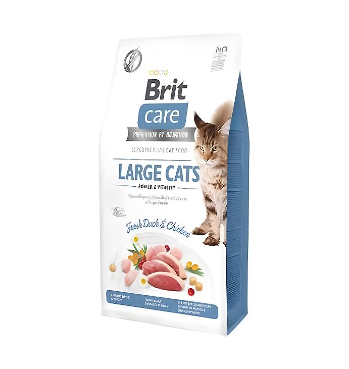 Корм для котів великих порід BRIT CARE CAT GRAIN FREE LARGE CATS, 2 кг. thumbnail popup
