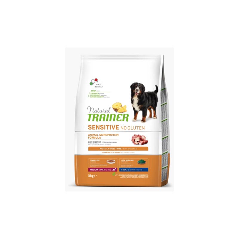 Трейнер Natural Dog Sensitive Adult Medium&Maxi With Duck для собак середніх та великих порід, 3 кг thumbnail popup