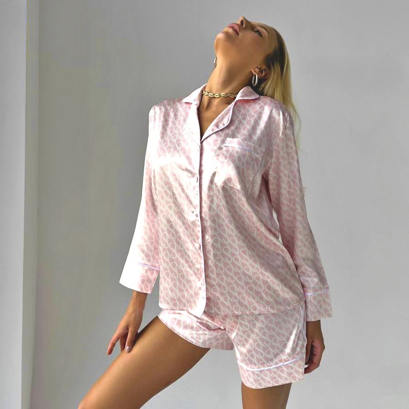 Костюм для дому Domino Victoria's Secret з шовку, жіночий, ніжно рожевий, р.XL (1098) thumbnail popup