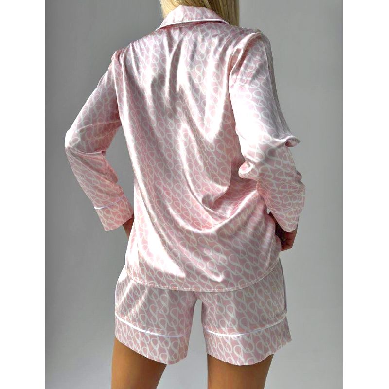 Костюм для дому Domino Victoria's Secret з шовку, жіночий, ніжно рожевий, р.XL (1098) thumbnail popup