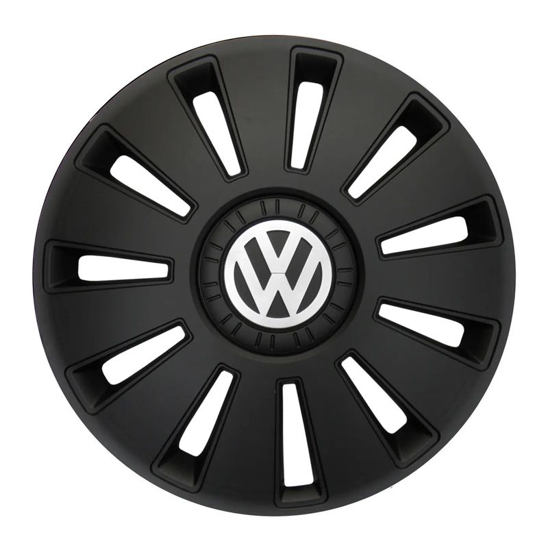 Ковпаки автомобільні R14 Volkswagen 4 шт Чорні thumbnail popup