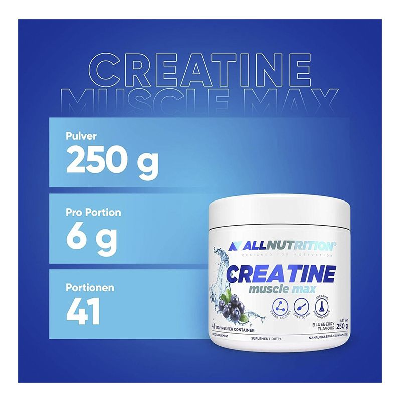 Креатин AllNutrition Creatine Muscle Max 250 g (Blackcurrant) thumbnail popup