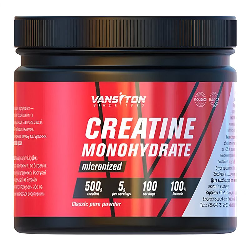 Креатин моногідрат Vansiton Creatine Monohydrate 500 g thumbnail popup