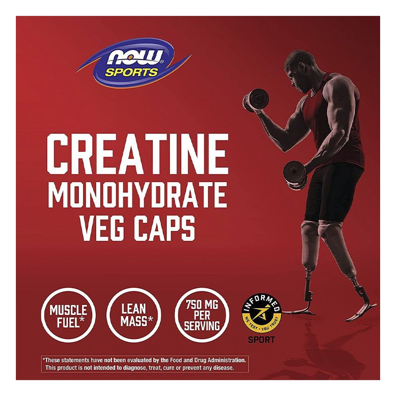 Креатин NOW Foods Creatine Monohydrate 750 mg 120 caps thumbnail popup