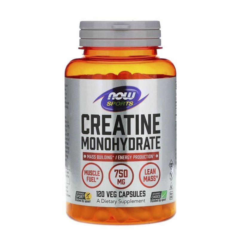 Креатин NOW Foods Creatine Monohydrate 750 mg 120 caps thumbnail popup