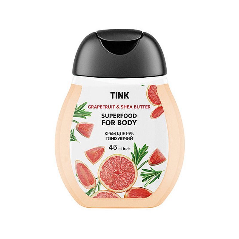 Крем для рук Tink тонізуючий, з екстрактом грейпфруту та маслом ши, 45 мл (406698) thumbnail popup