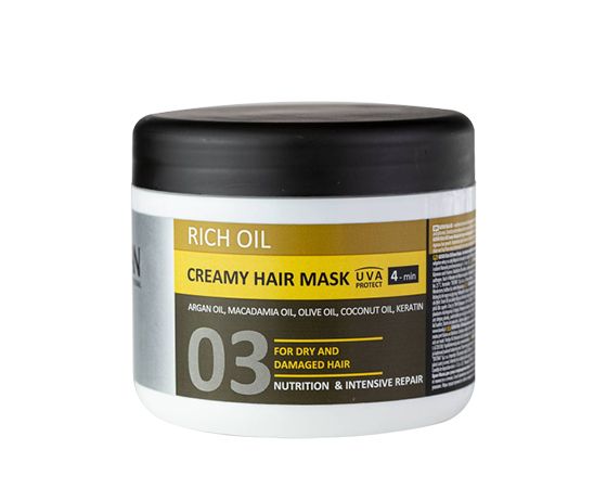 Крем-маска KAYAN Rich oil, для сухого і пошкодженого волосся, 500 мл (407256) thumbnail popup