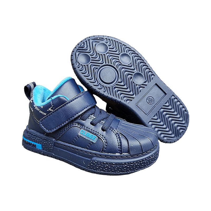 Кросівки Dutiki, утеплені хайтопи на липучці, для хлопчиків, р.25 (902L d.blue) thumbnail popup