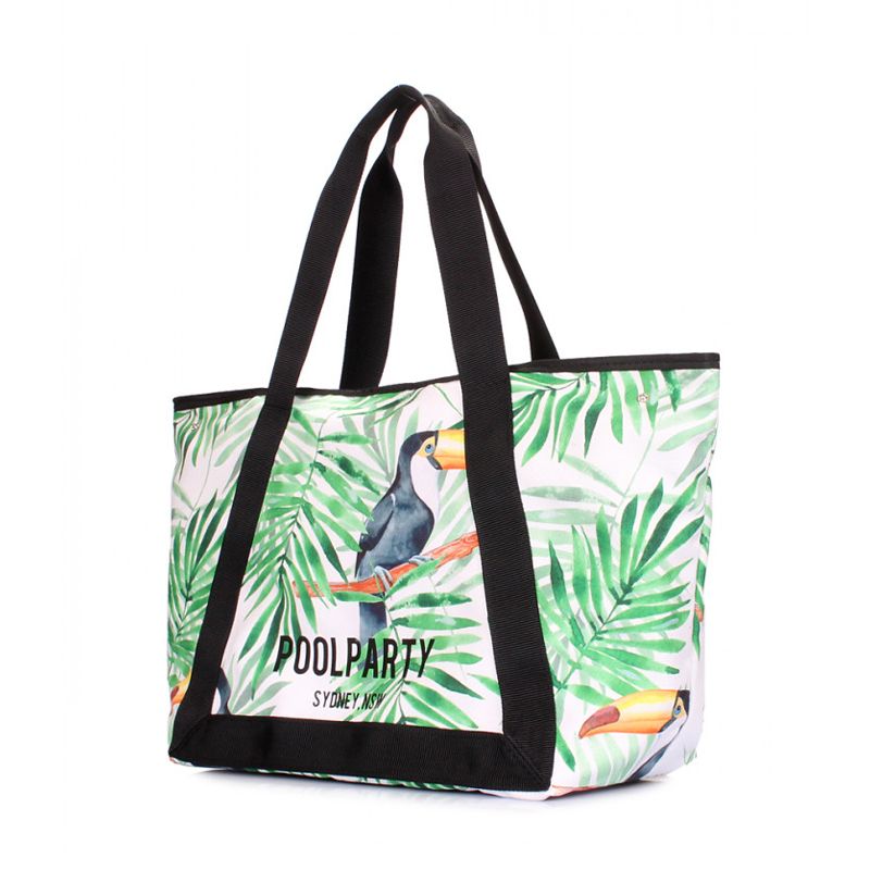 Літня сумка POOLPARTY Laguna з тропічним принтом thumbnail popup