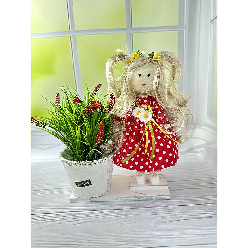 Лялька 'Веснянка' Блонда Червона-горошок Модель 3241 К
 thumbnail popup