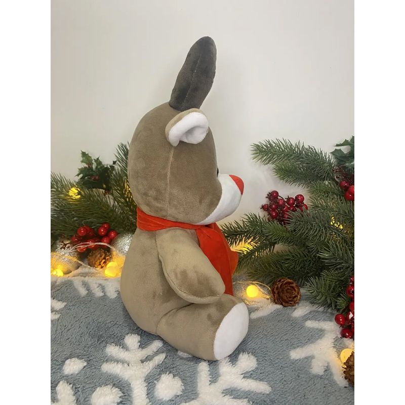 М'яка іграшка різдвяний олень, бежевий, 34 см, (М012/1) thumbnail popup
