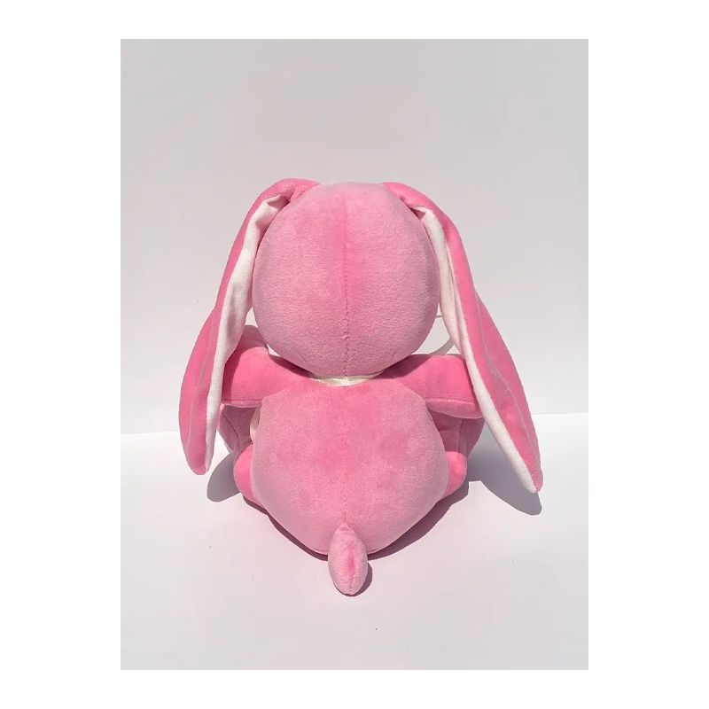 М’яка іграшка зайчик Діксі, рожевий, 33 см, (М001/01) thumbnail popup