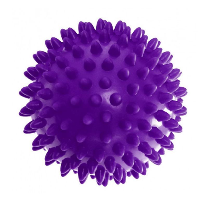 Масажний м'ячик EasyFit PVC 7.5 см м'який (надувний) фіолетовий thumbnail popup
