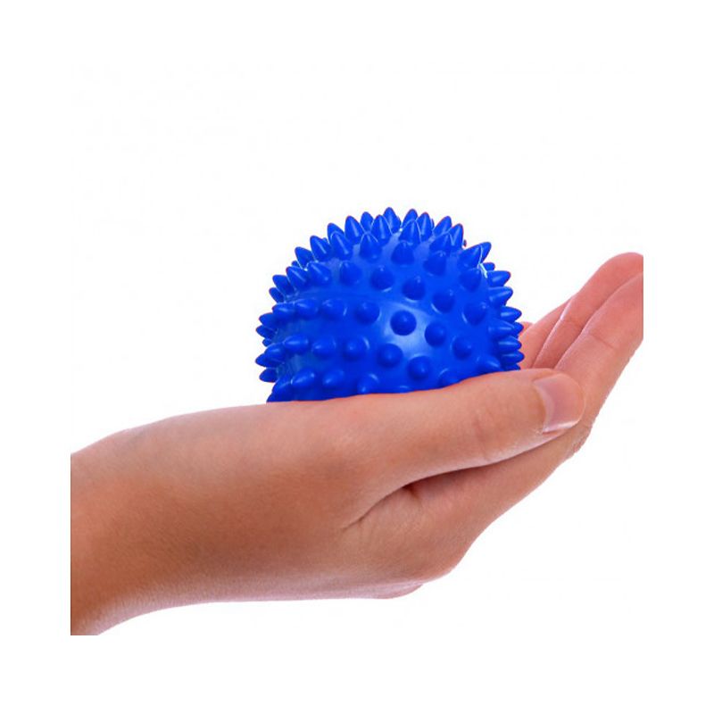 Масажний м'ячик EasyFit PVC 9 см жорсткий синій thumbnail popup