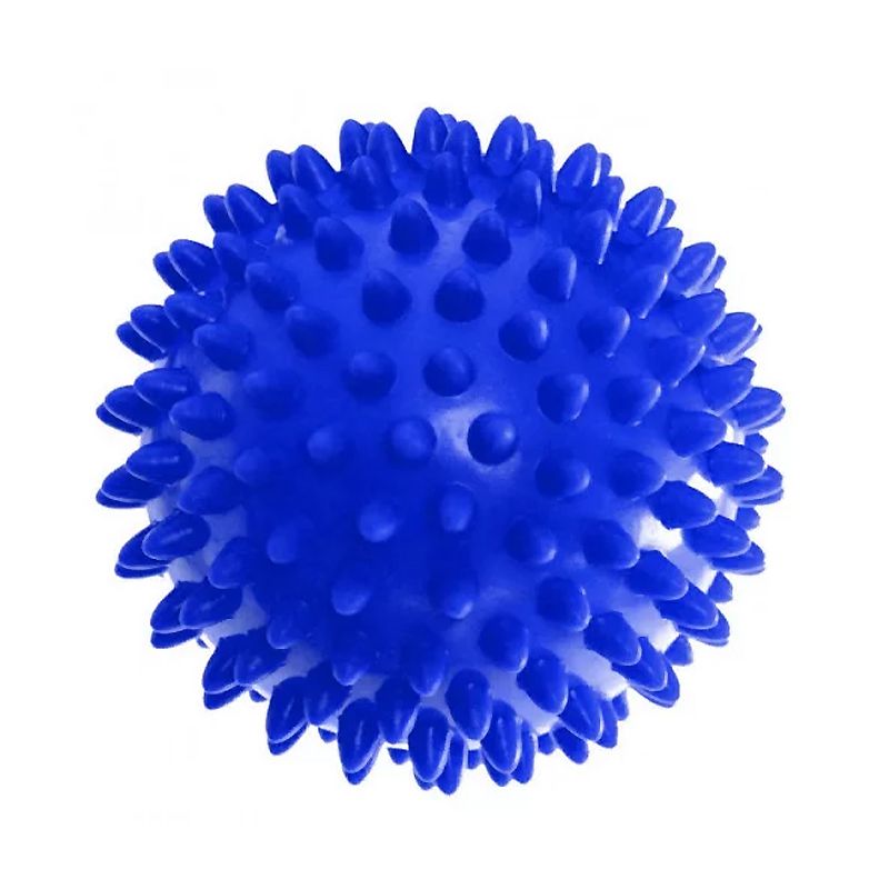 Масажний м'ячик EasyFit PVC 9 см жорсткий синій thumbnail popup